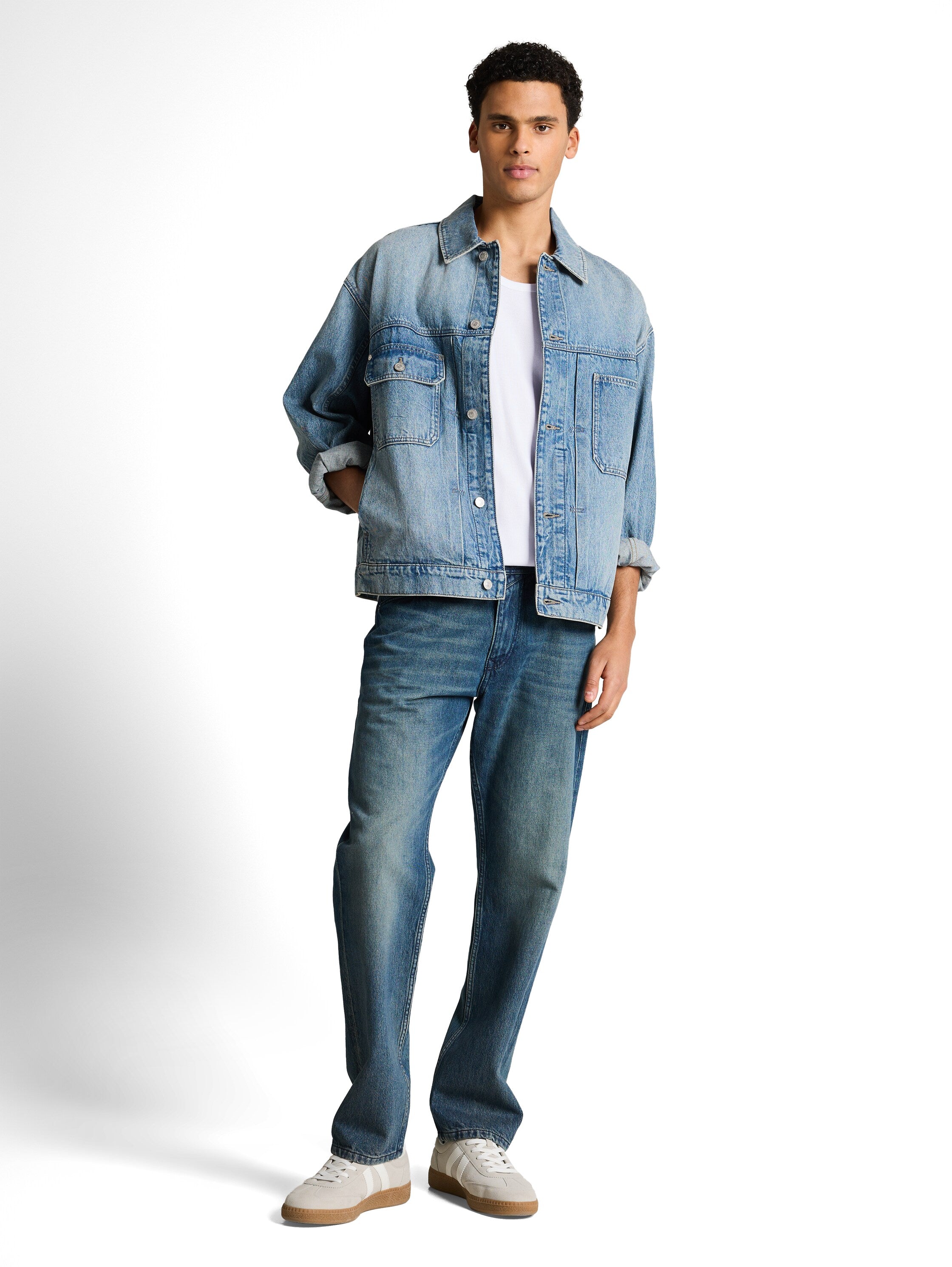 Tom Tailor denim Herren T-Shirts kurz White