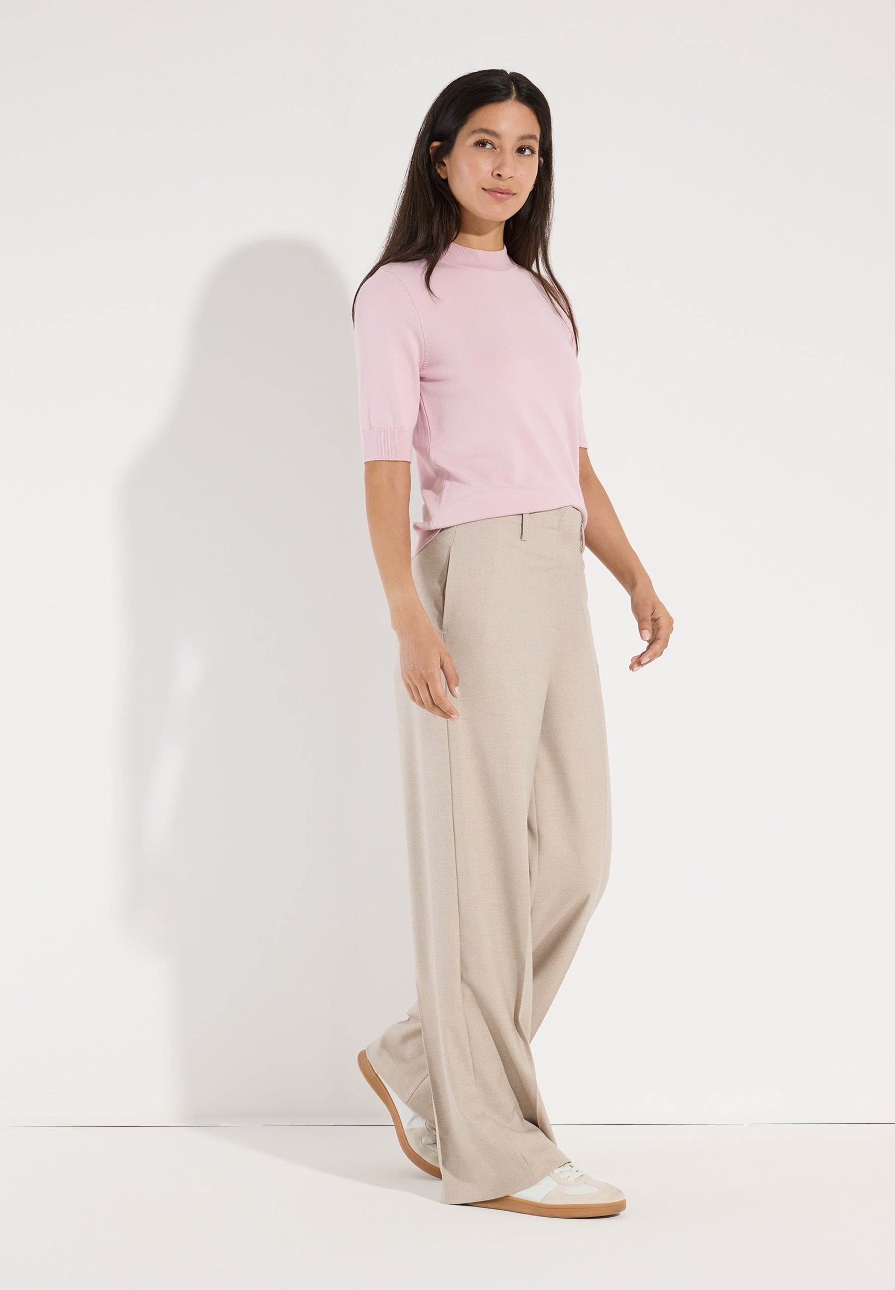 More & More Damen Pullover Milky Rose
