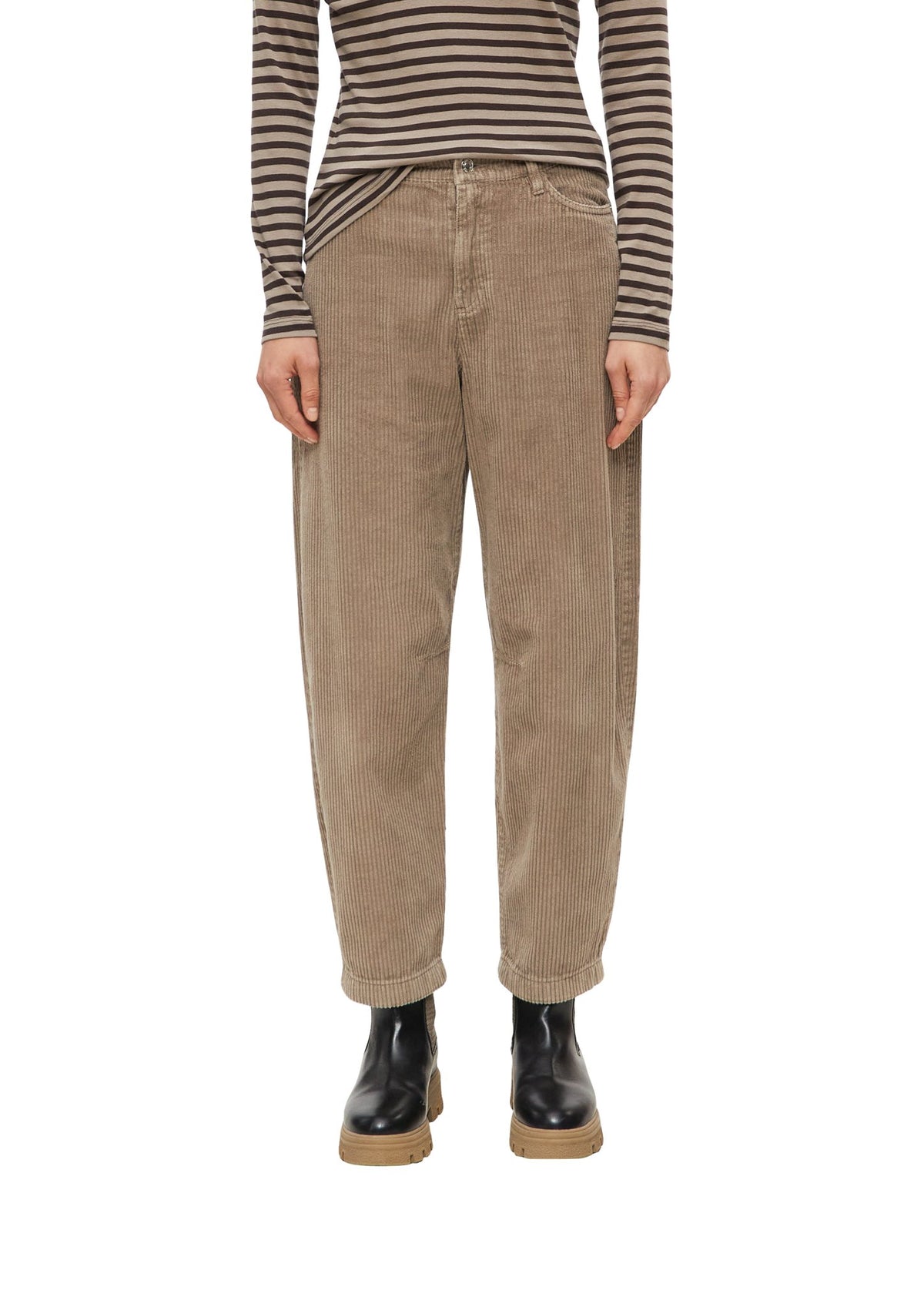 S. Oliver red Damen Hosen Y Grey/Black