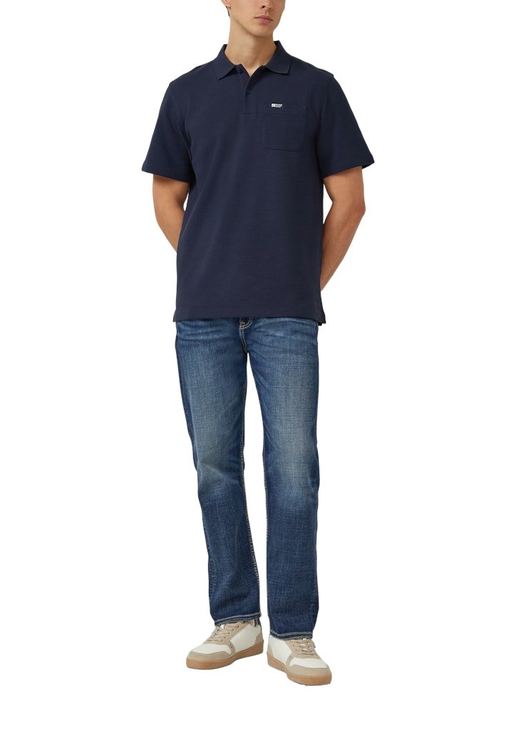 S. Oliver red Herren Polo-Shirts Blue