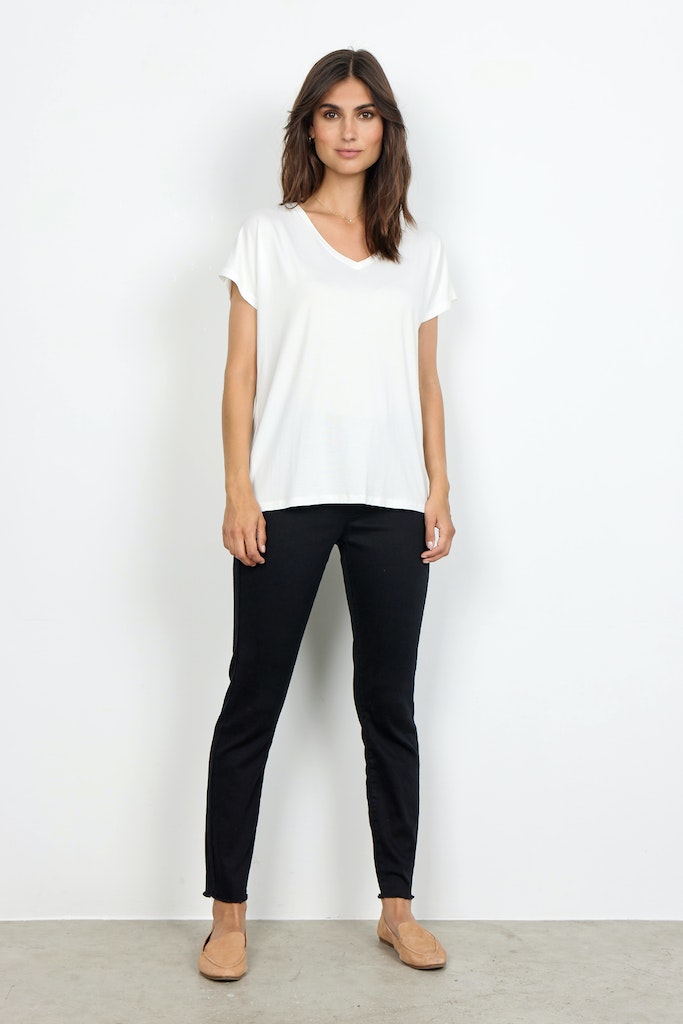 Soya Concept Damen T-Shirts Offwhite