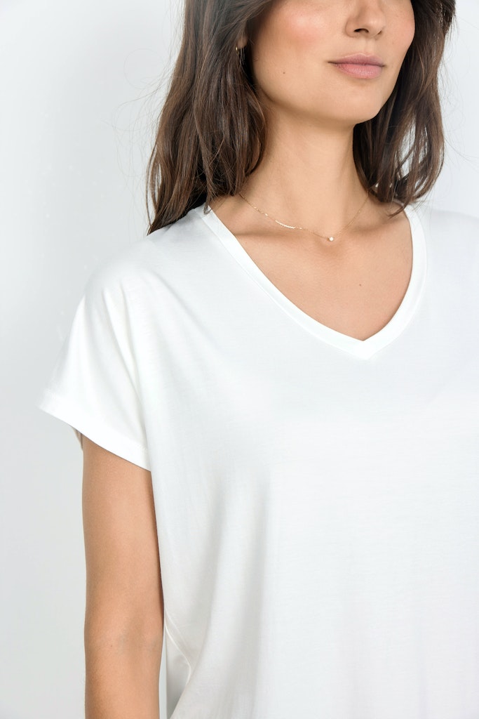 Soya Concept Damen T-Shirts Offwhite