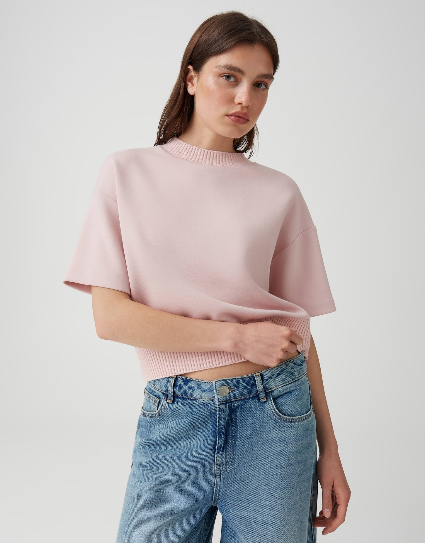 Opus Damen Sweatshirts Rose Tint