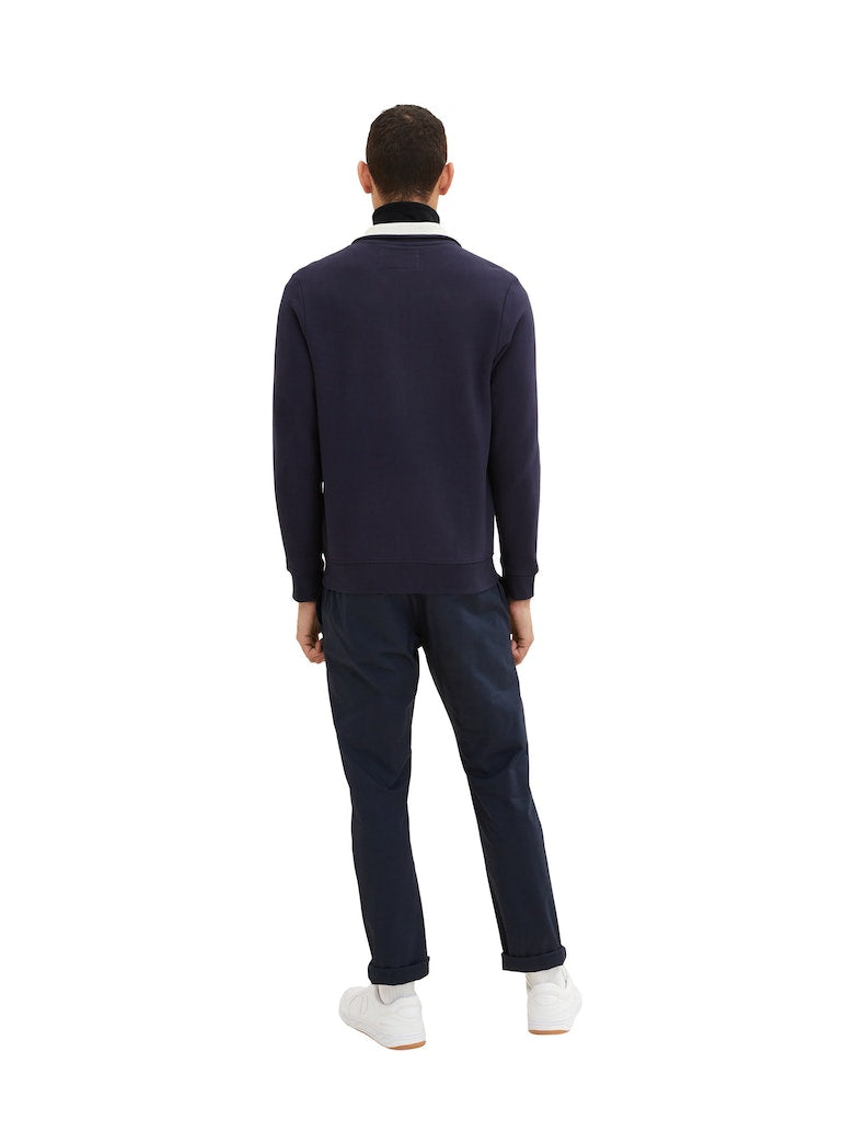 Tom Tailor Herren Sweatshirts Knitted Navy