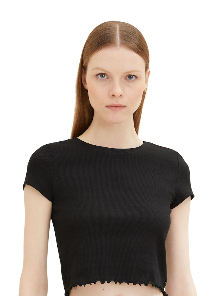 Tom Tailor denim Damen T-Shirts Deep Black