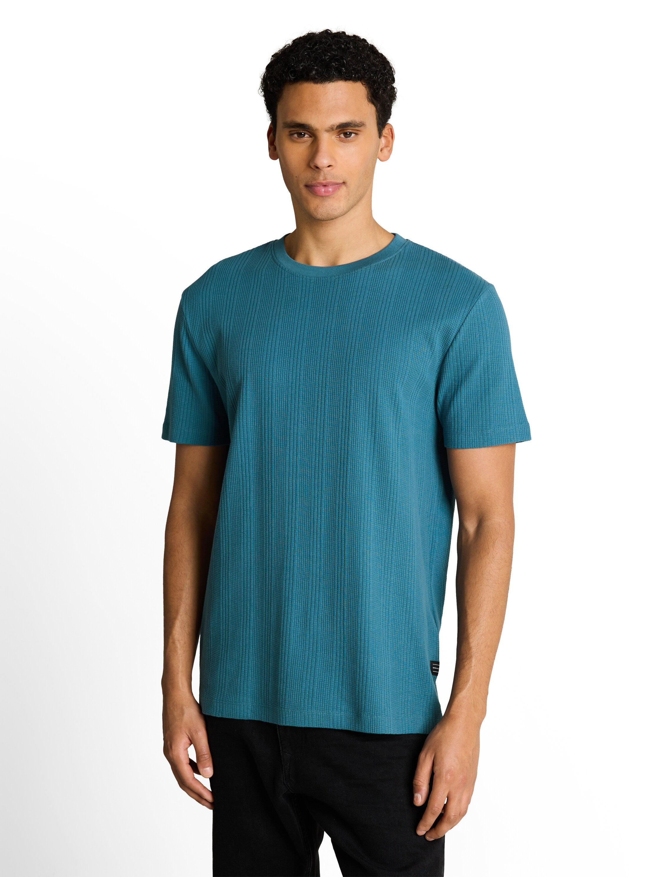Tom Tailor denim Herren T-Shirts kurz Classic Dust Bl