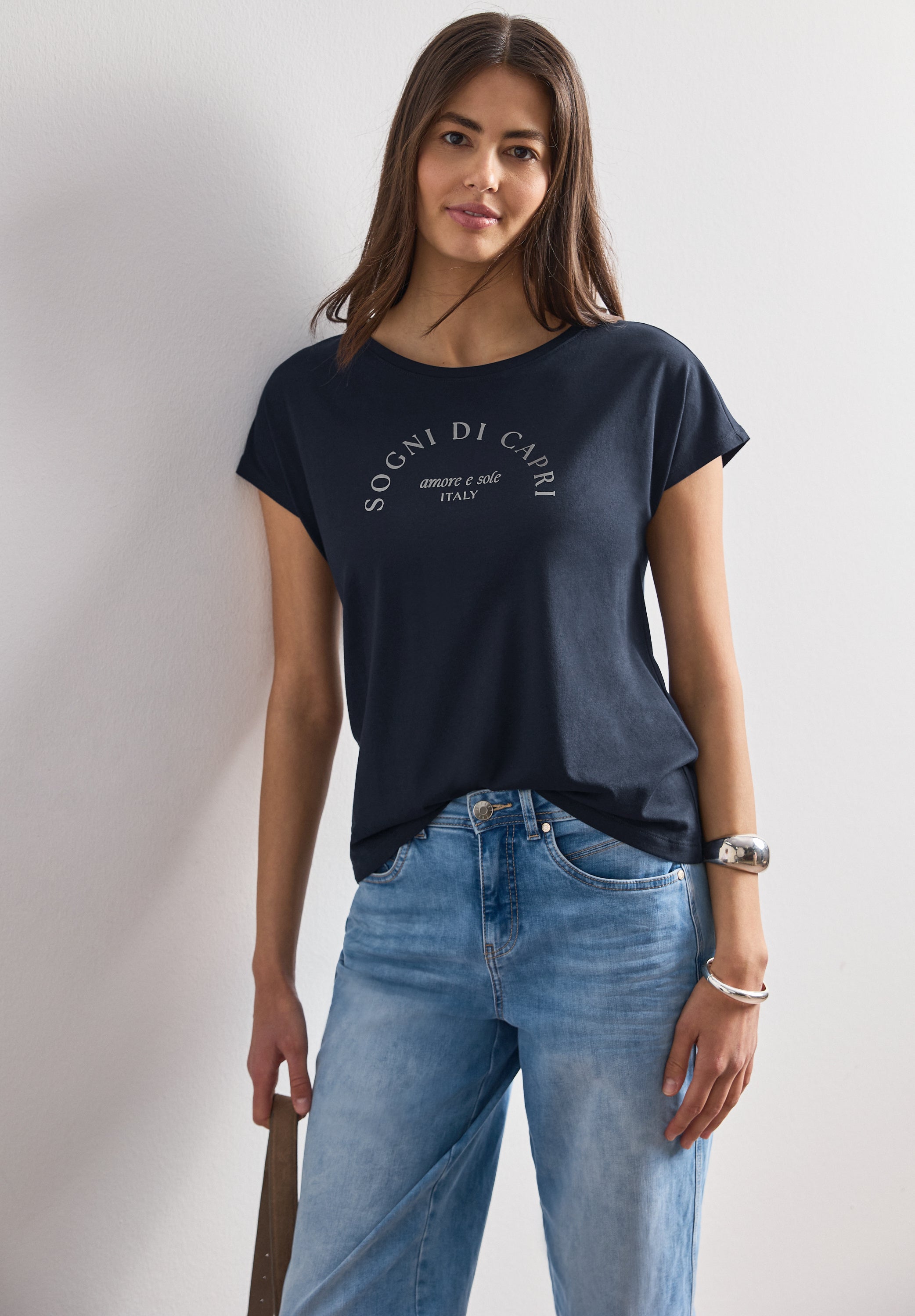 Street One Damen T-Shirts  Deep Blue
