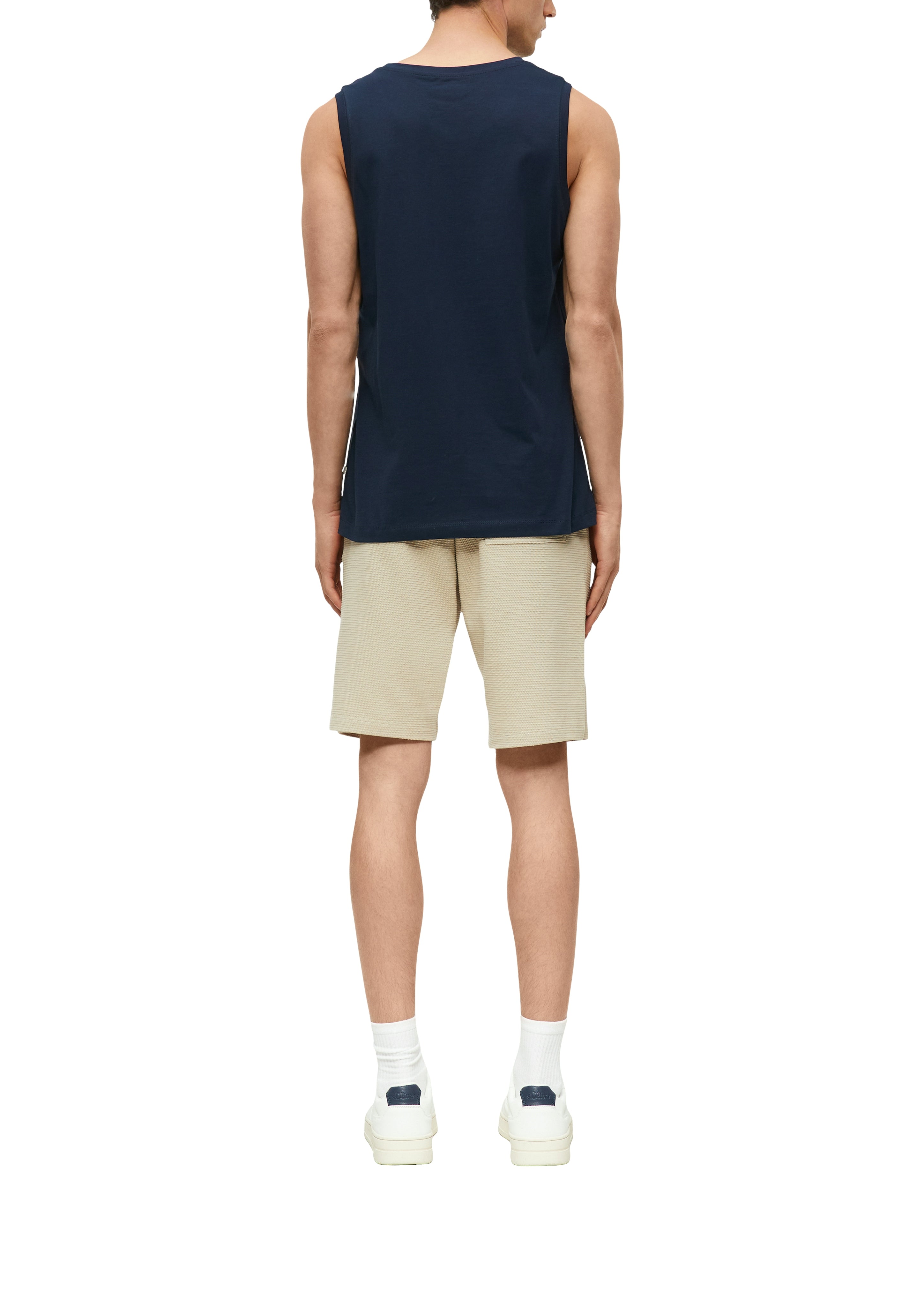 S. Oliver red Herren T-Shirts kurz Blue