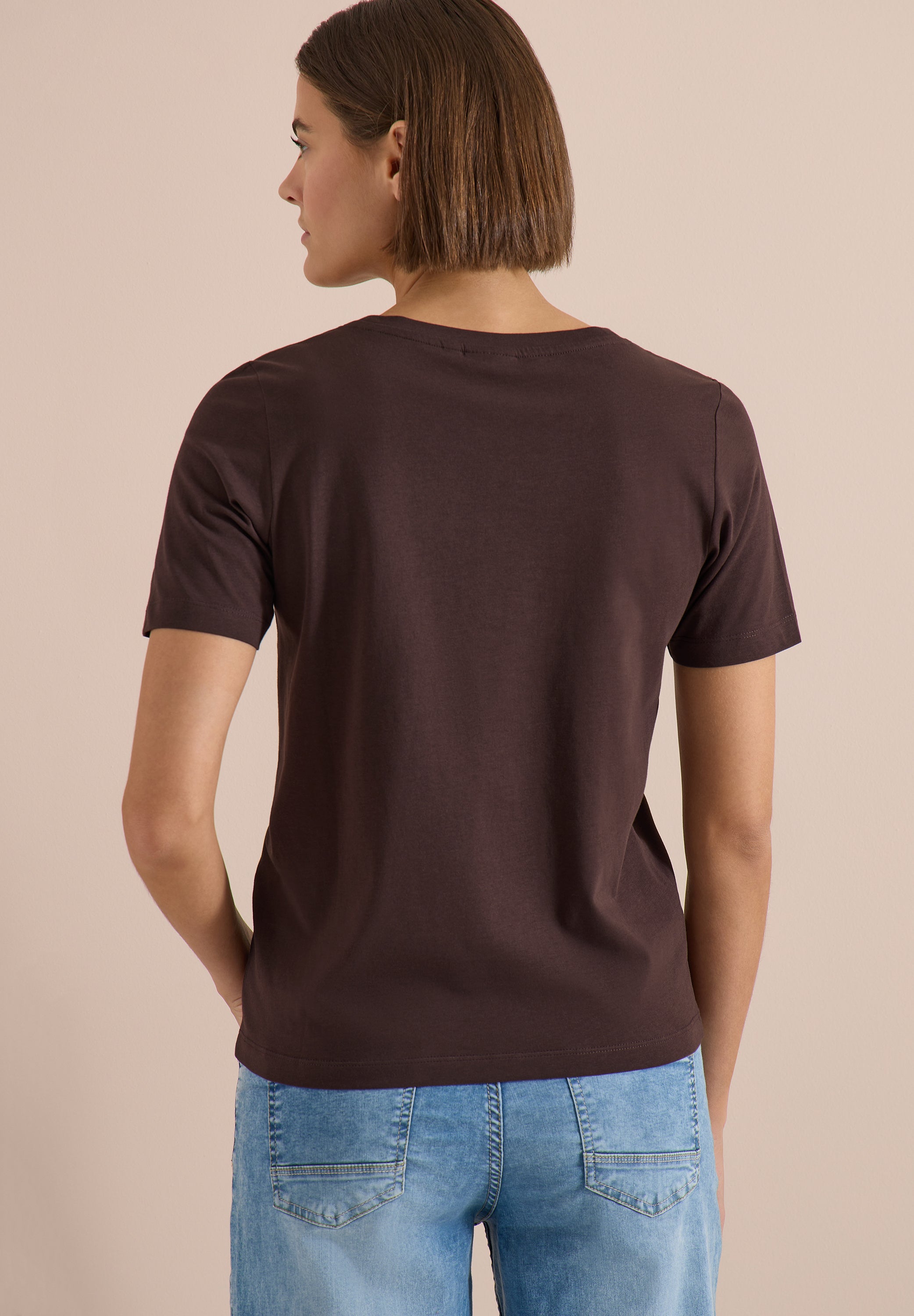Cecil Damen T-Shirts Brown Cac