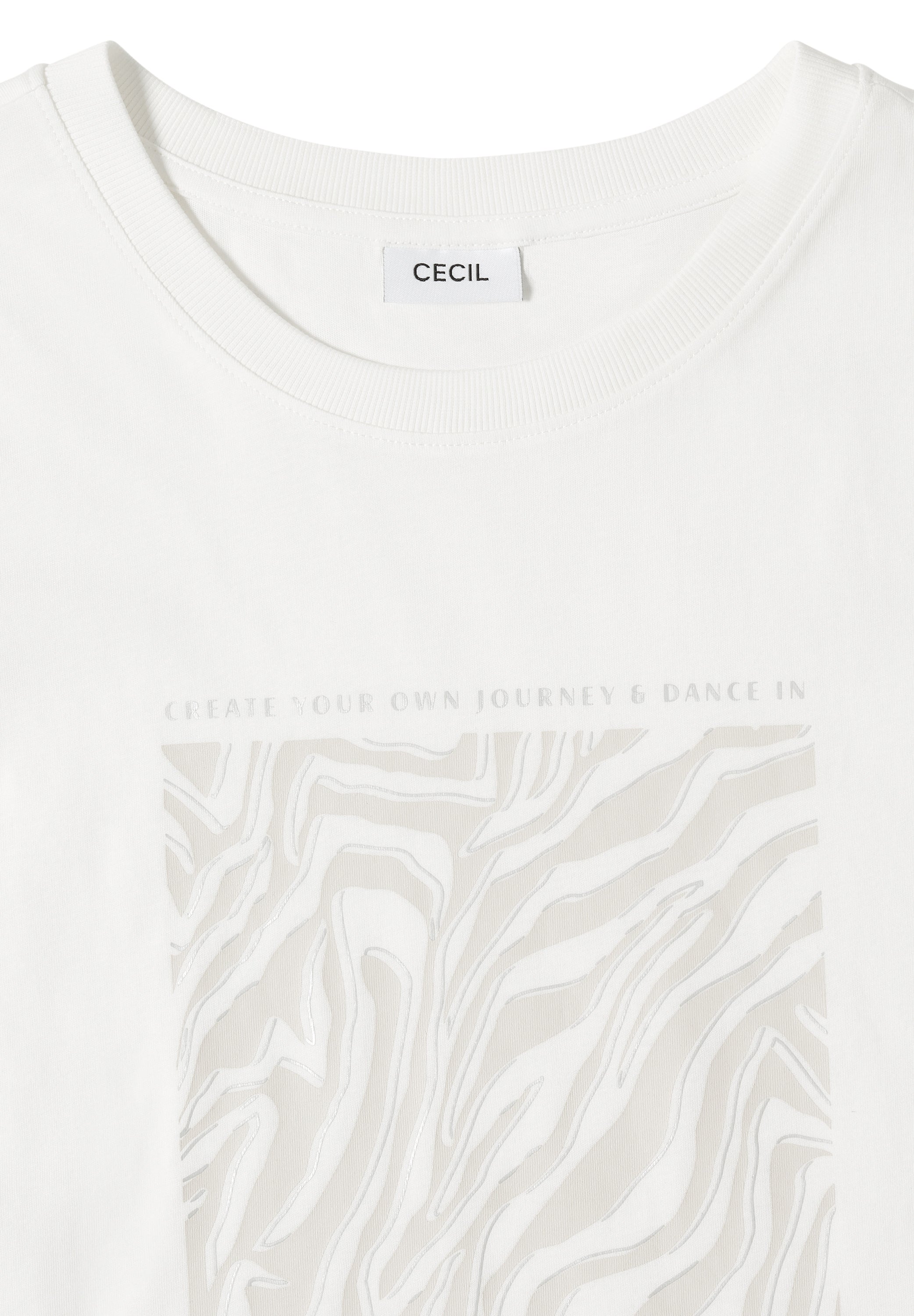 Cecil Damen T-Shirts  Vanilla W