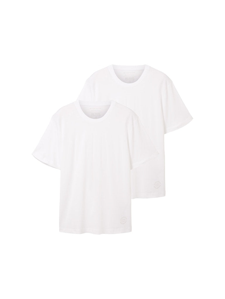 Tom Tailor Herren T-Shirts kurz White