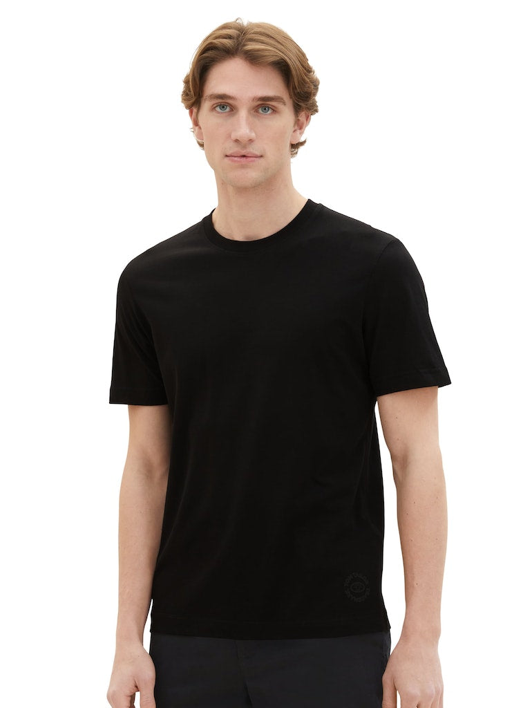 Tom Tailor Herren T-Shirts kurz Black
