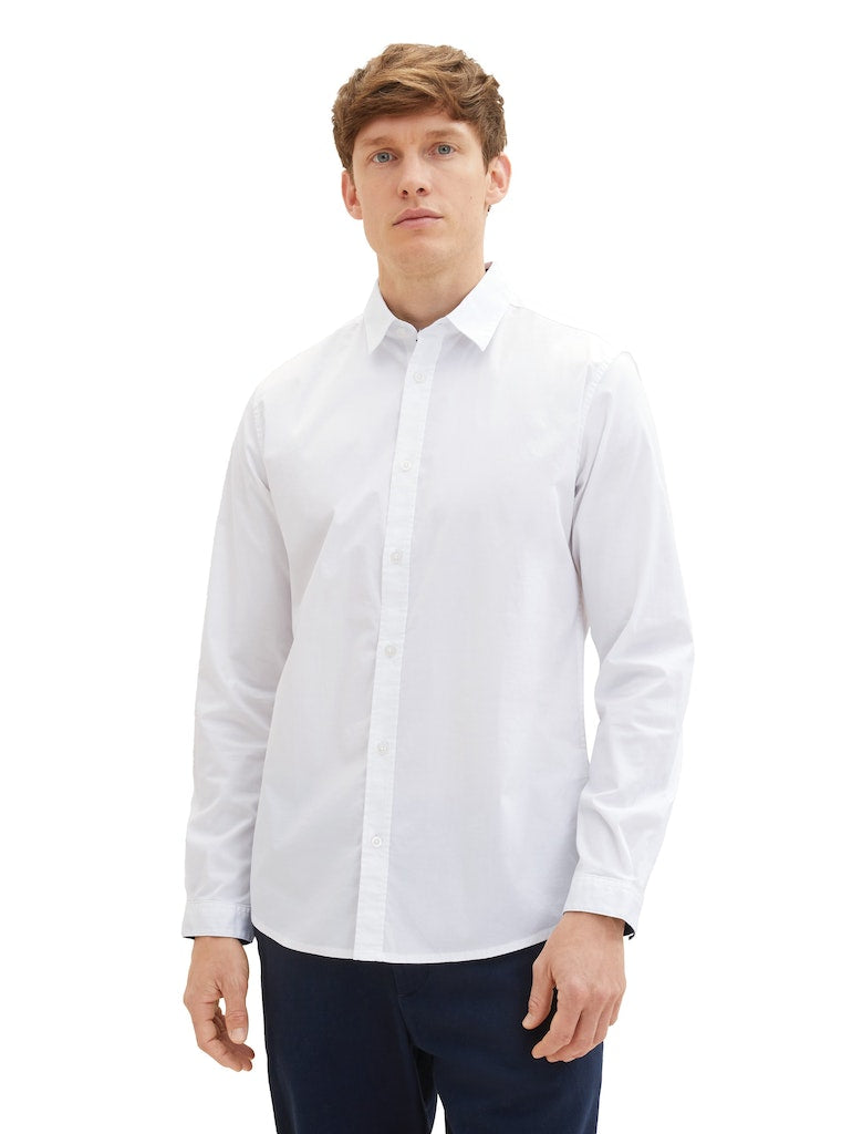 Tom Tailor Herren Hemden lang White
