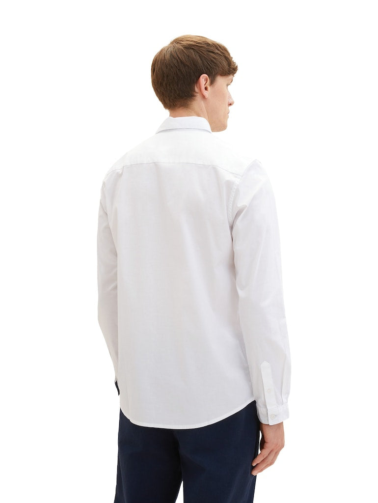 Tom Tailor Herren Hemden lang White