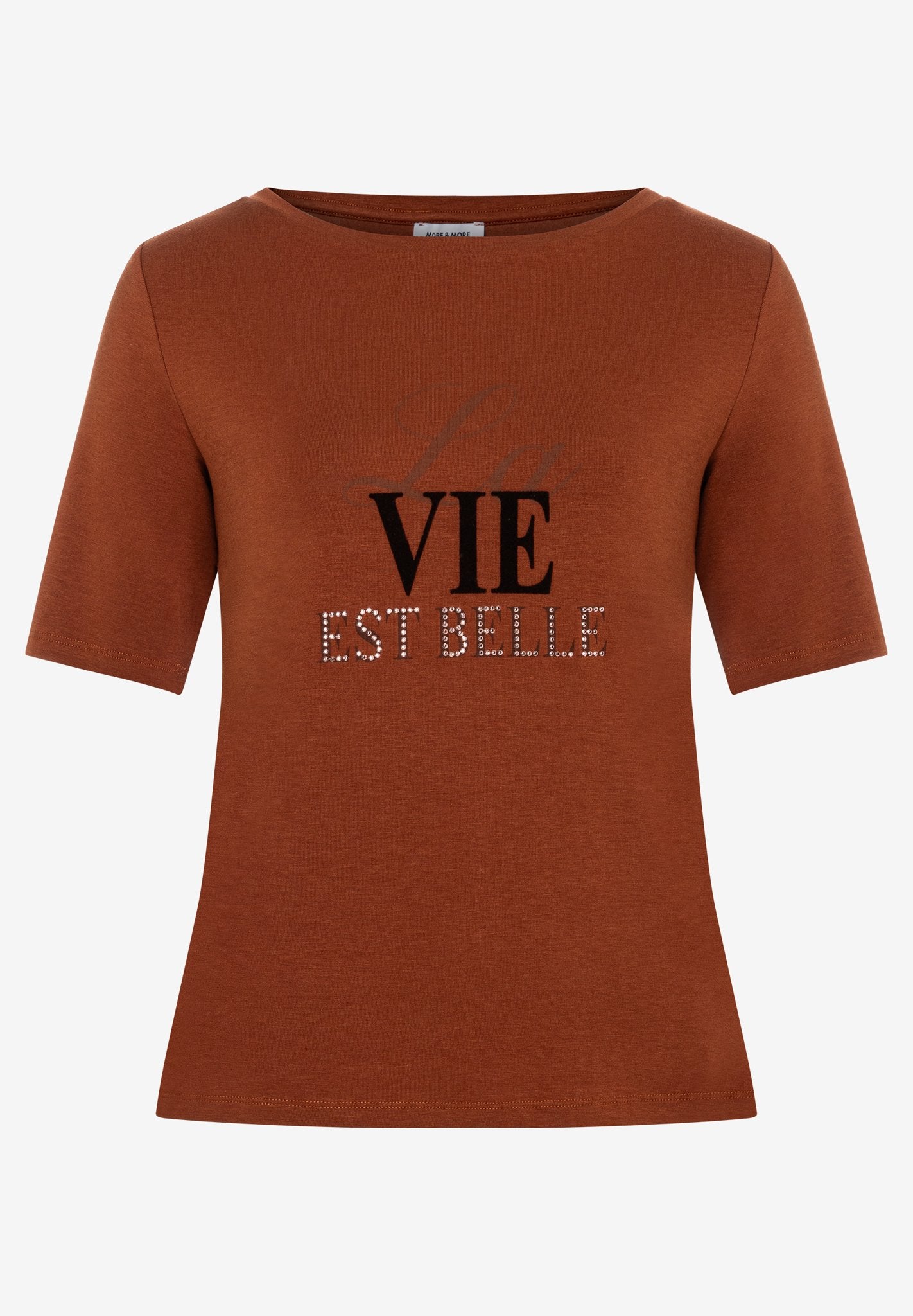 More & More Damen T-Shirts  Cinnamon