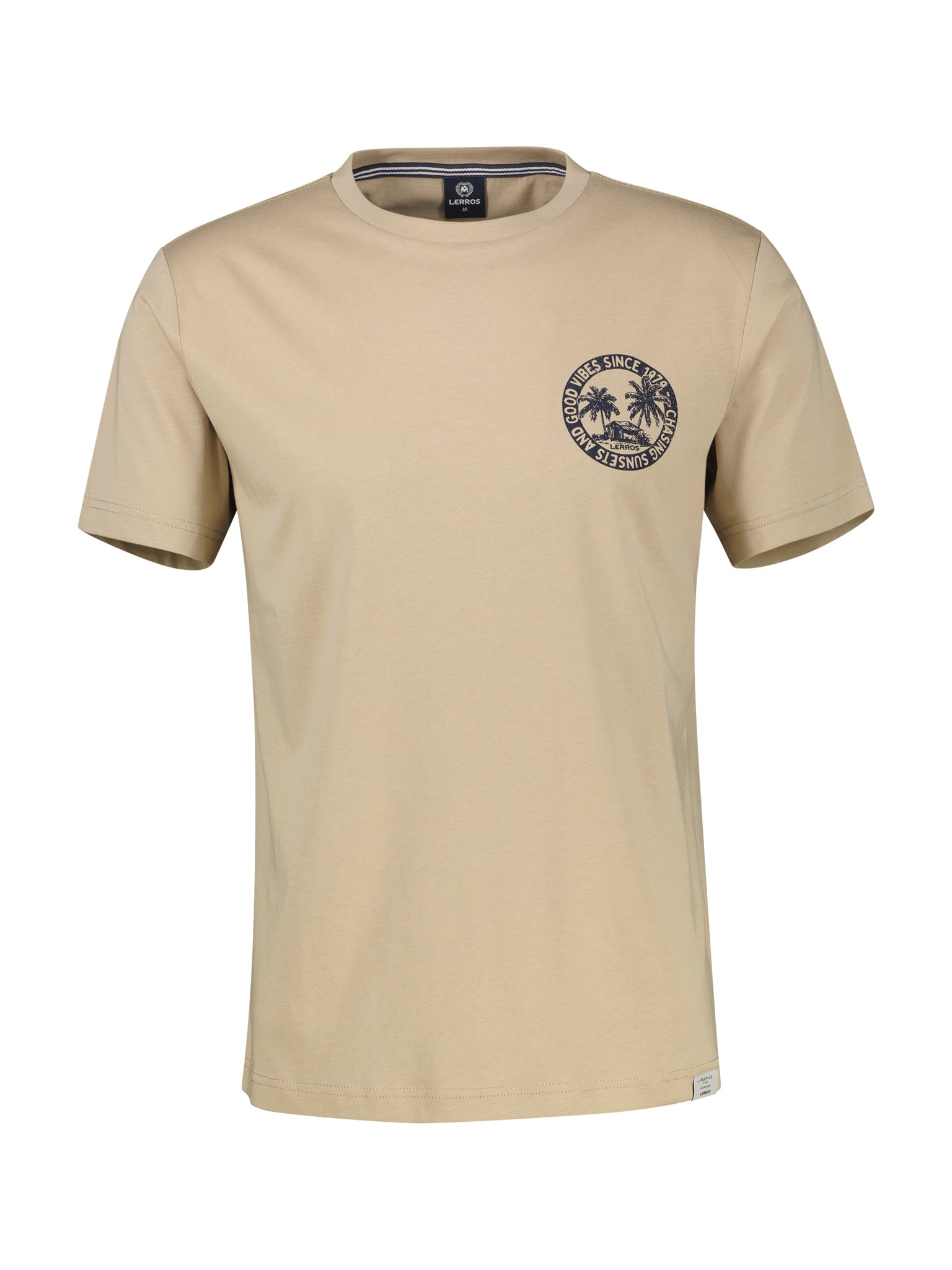 Lerros Herren T-Shirts kurz Gravel Beige