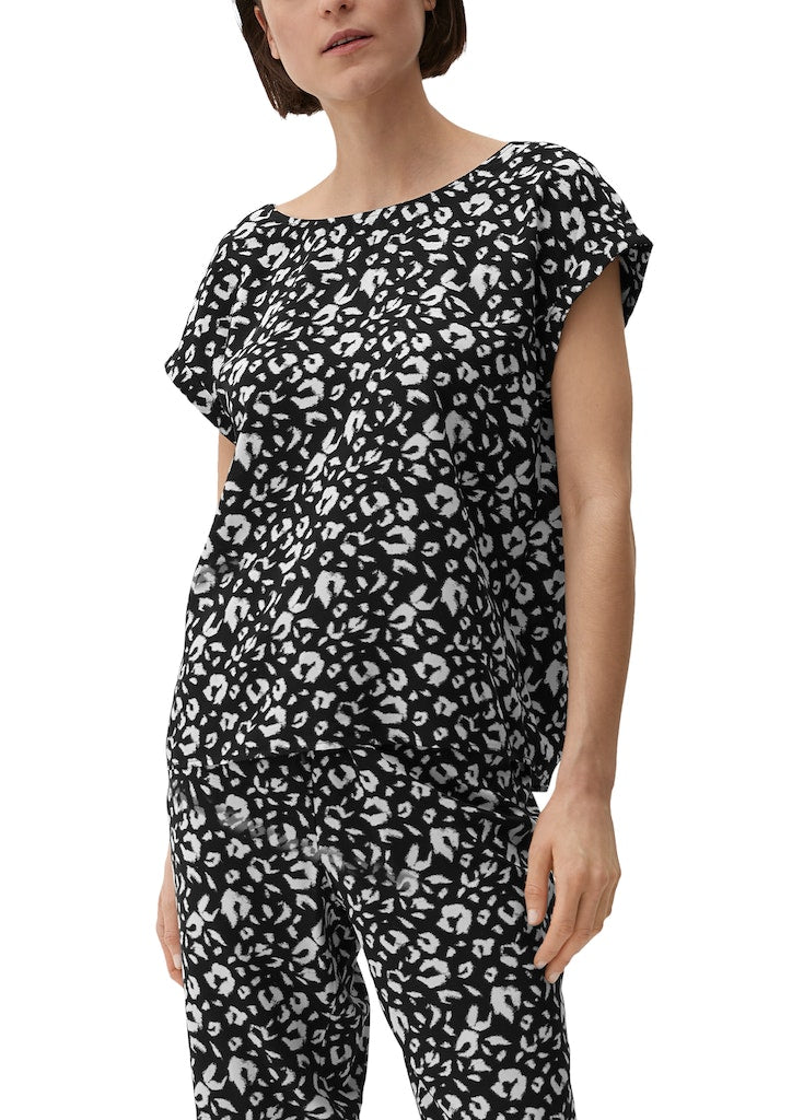 S. Oliver red Damen Blusen Grey/Black