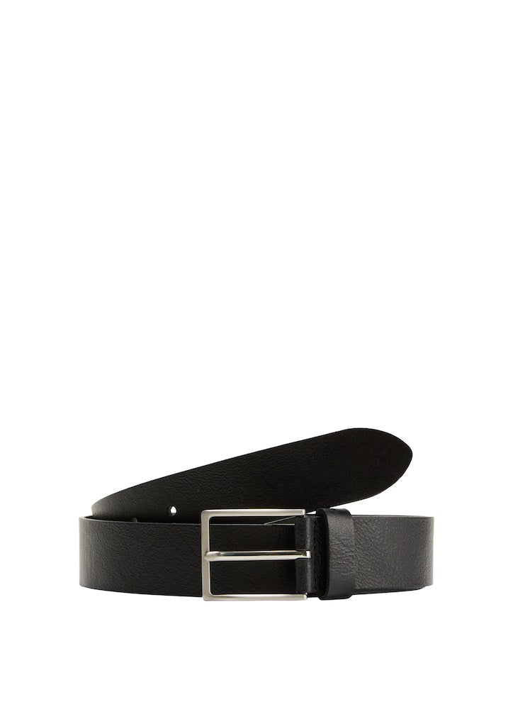 S. Oliver red Herren Gürtel Grey/Black