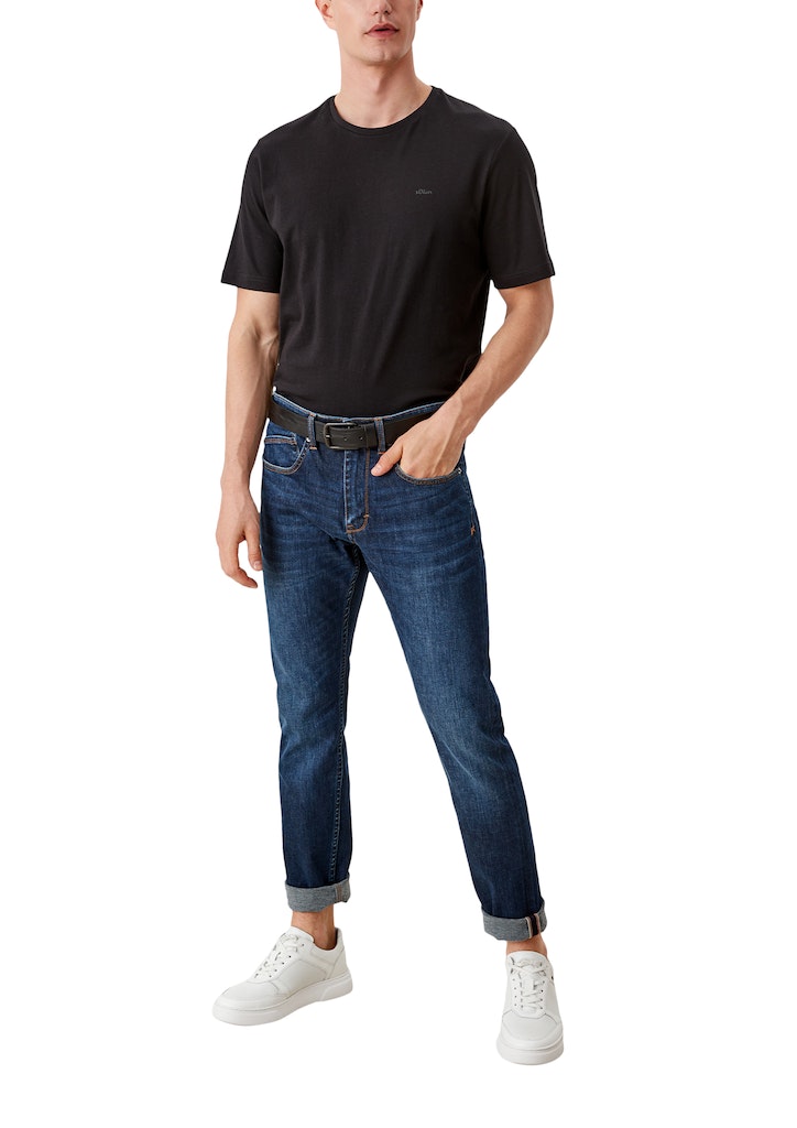 S. Oliver Herren Gürtel Grey/Black