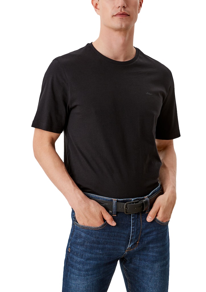 S. Oliver Herren Gürtel Grey/Black