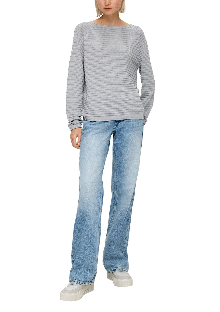 QS by S.Oliver Damen Pullover Grey/Black