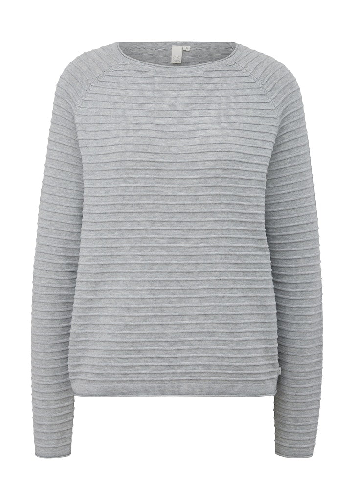 QS by S.Oliver Damen Pullover Grey/Black