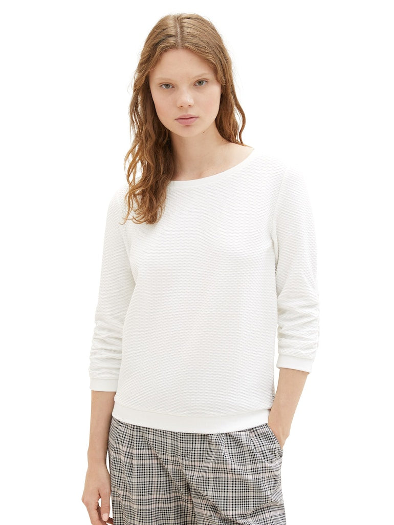 Tom Tailor denim Damen Sweatshirts Off White