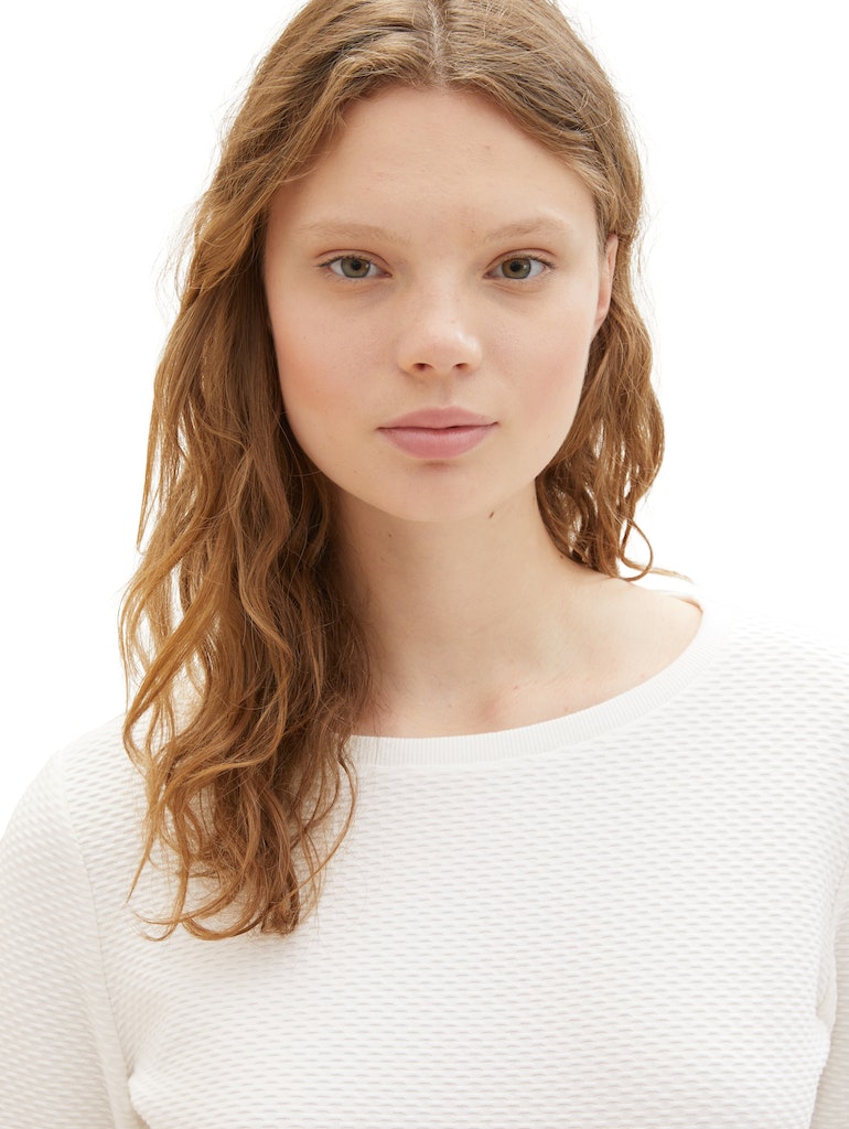 Tom Tailor denim Damen Sweatshirts Off White