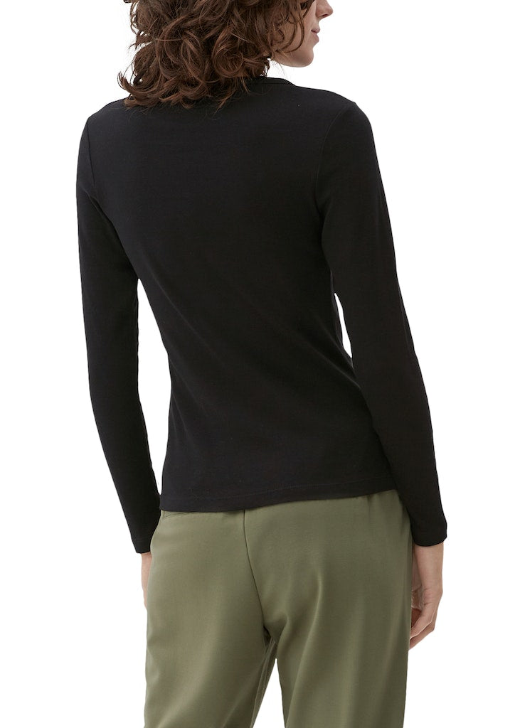 S. Oliver red Damen T-Shirts Grey/Black