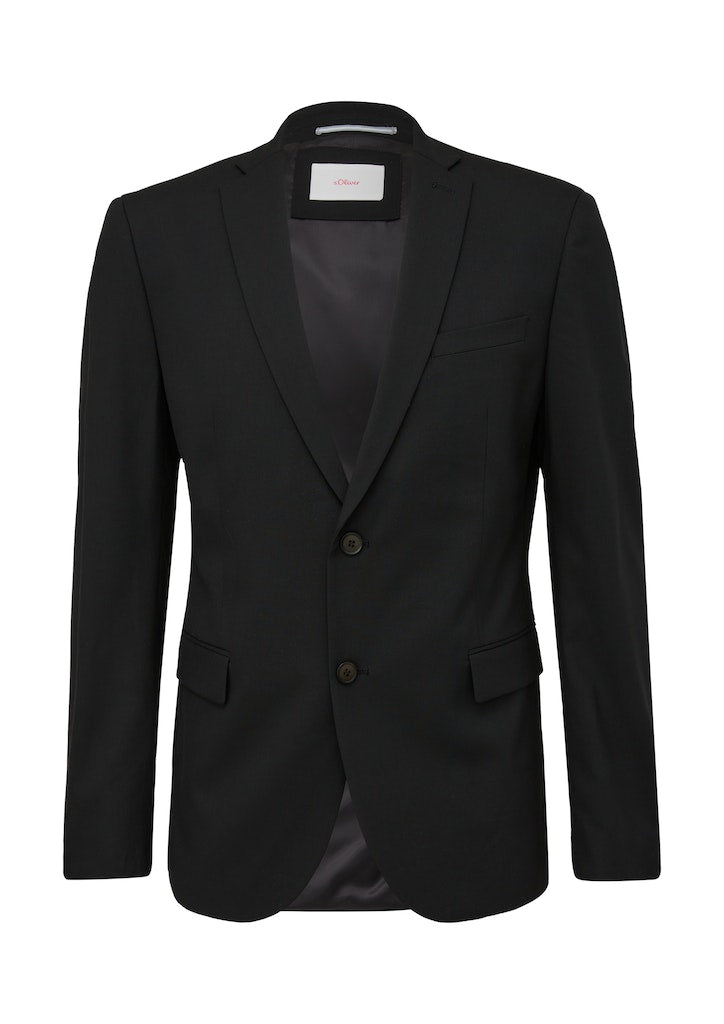 S. Oliver black Herren Sakkos Grey/Black