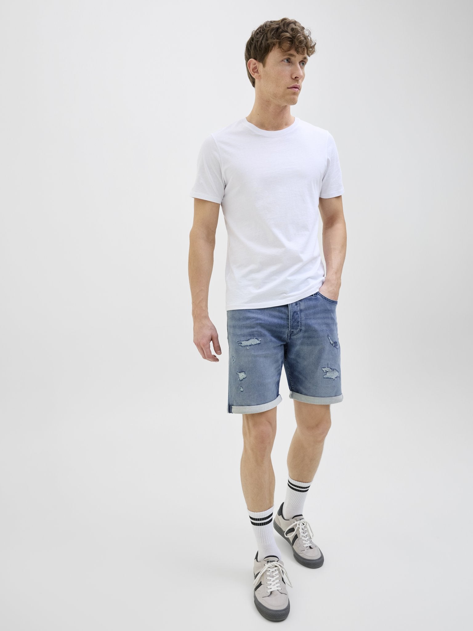 Jack & Jones Herren Shorts Blue Denim