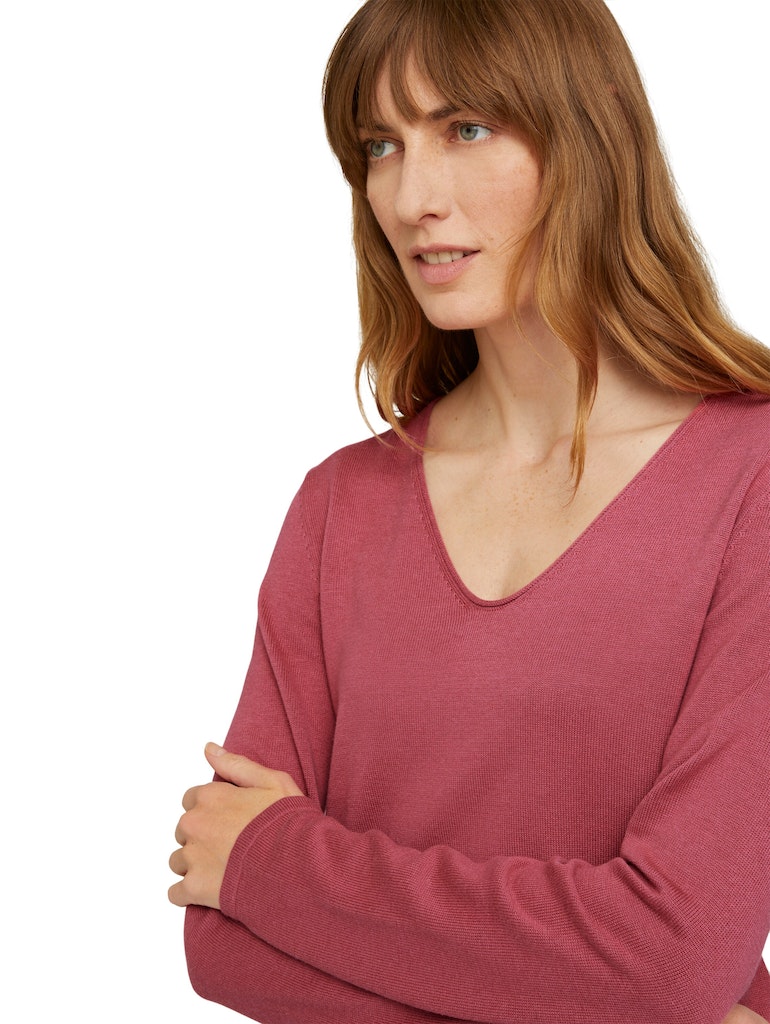 Tom Tailor Damen Sweatshirts Cozy Pink