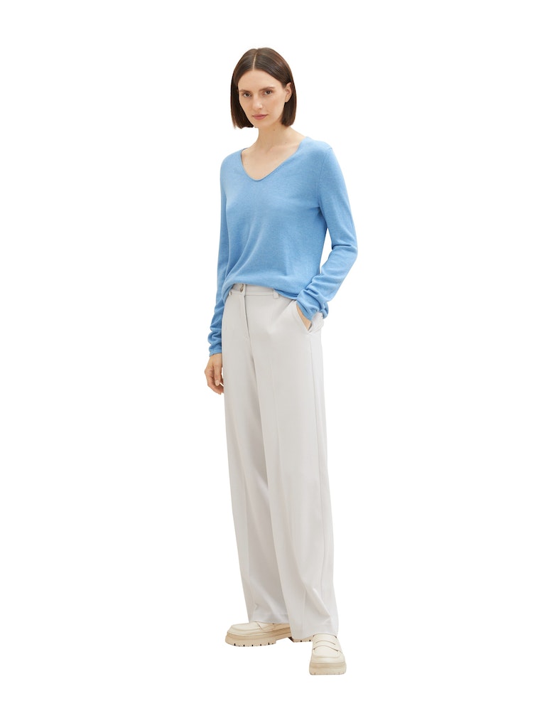 Tom Tailor Damen Pullover Sea Blue Melang