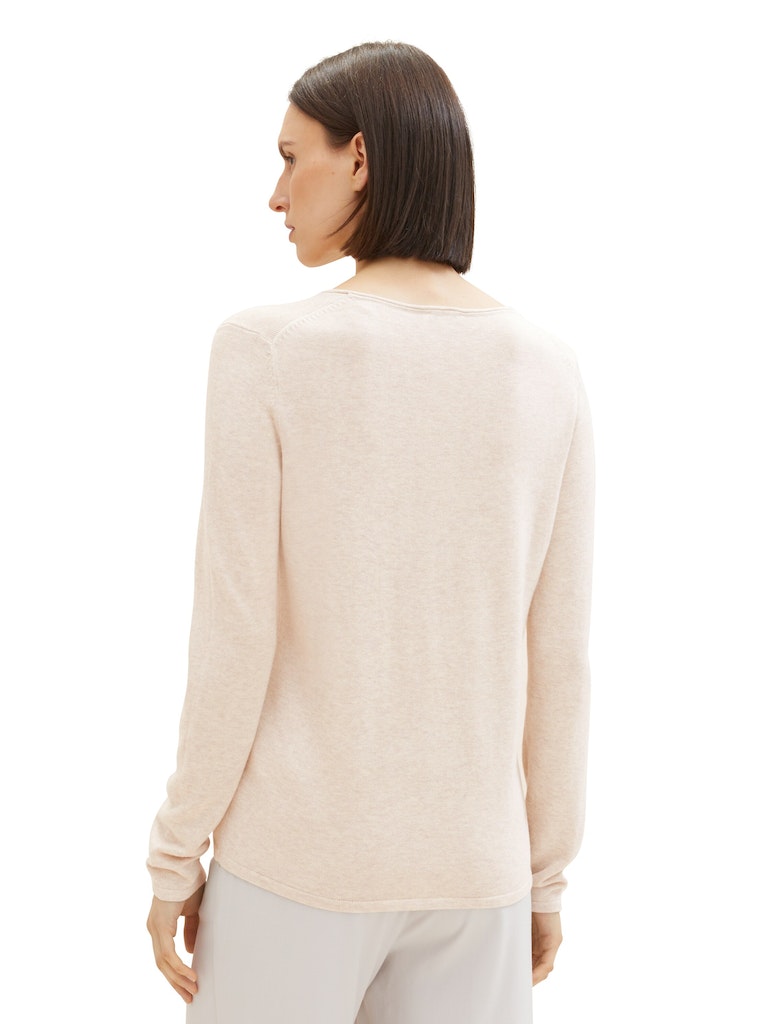 Tom Tailor Damen Pullover Desert Sand Mel