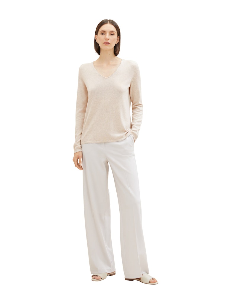 Tom Tailor Damen Pullover Desert Sand Mel