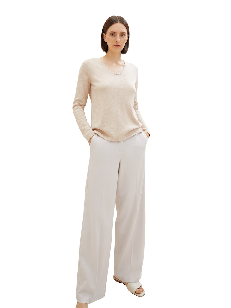 Tom Tailor Damen Pullover Desert Sand Mel