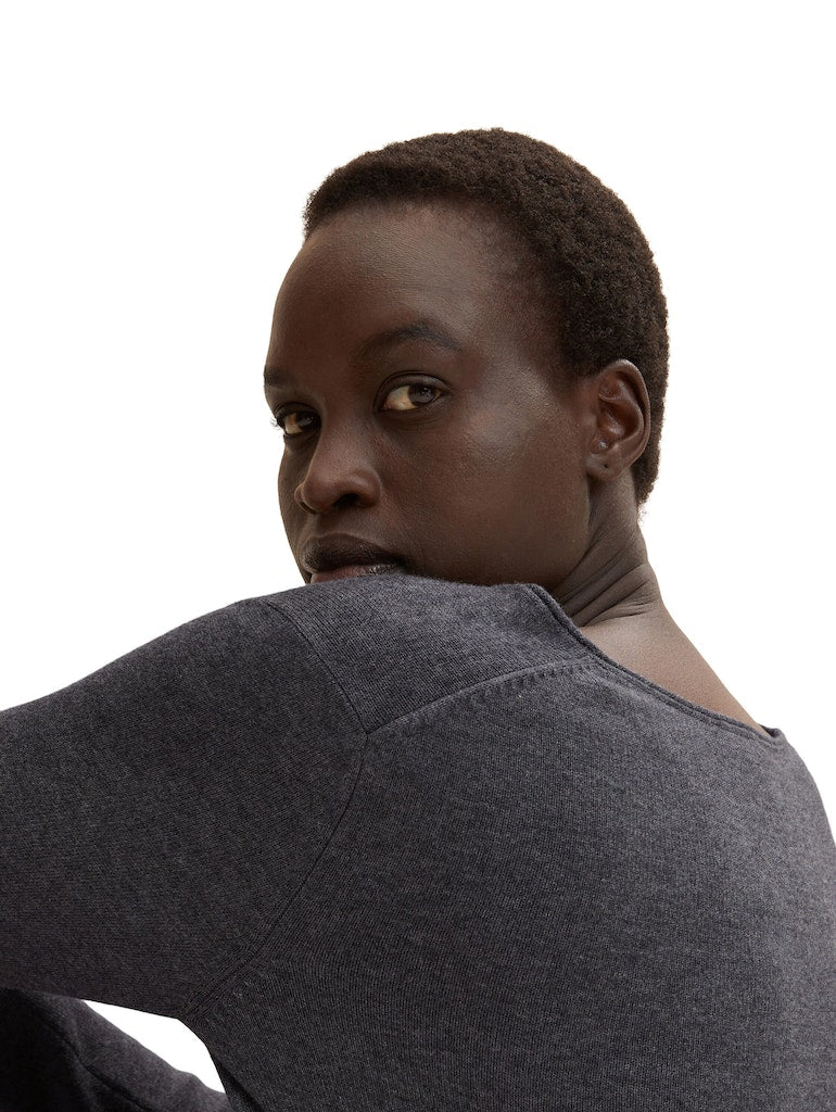 Tom Tailor Damen Pullover Evident Anthrac