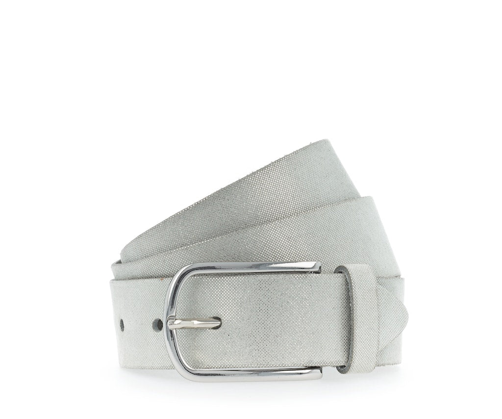 Vanzetti Gürtel Weiß + Silber M