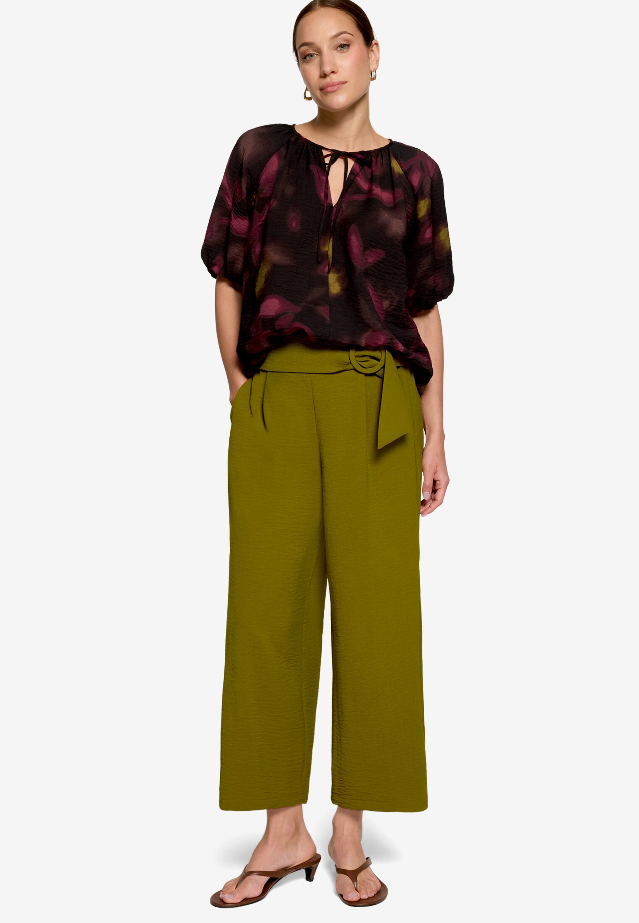 Zero Damen Hosen Fir Green