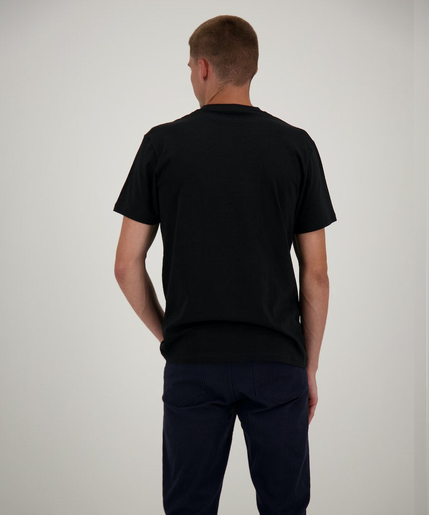 Ragman Herren T-Shirts kurz Schwarz