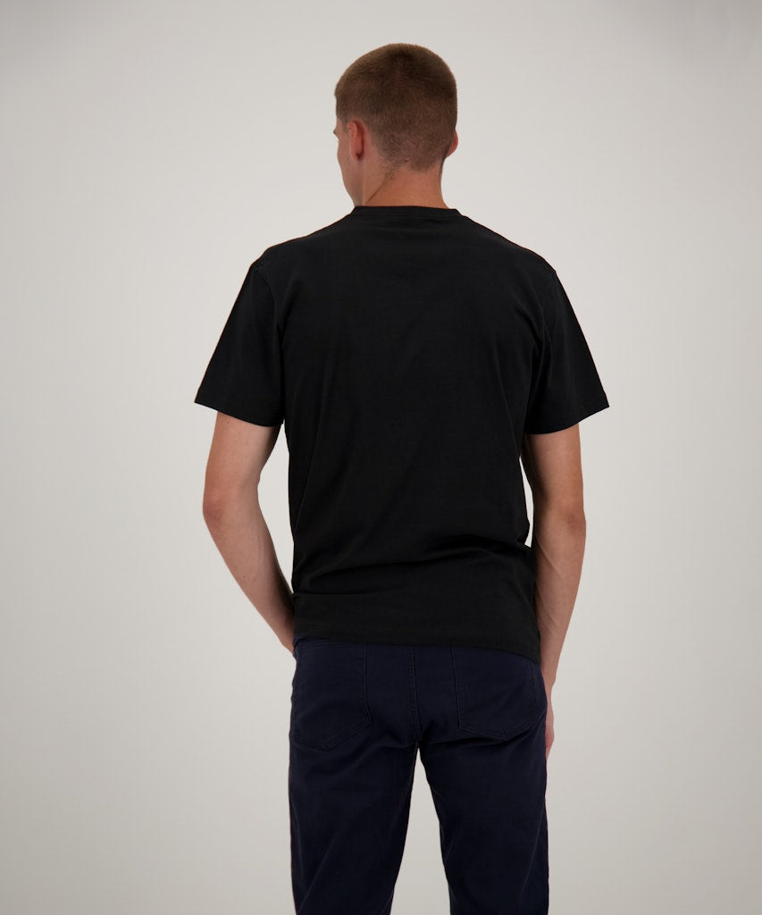 Ragman Herren T-Shirts kurz  Schwarz