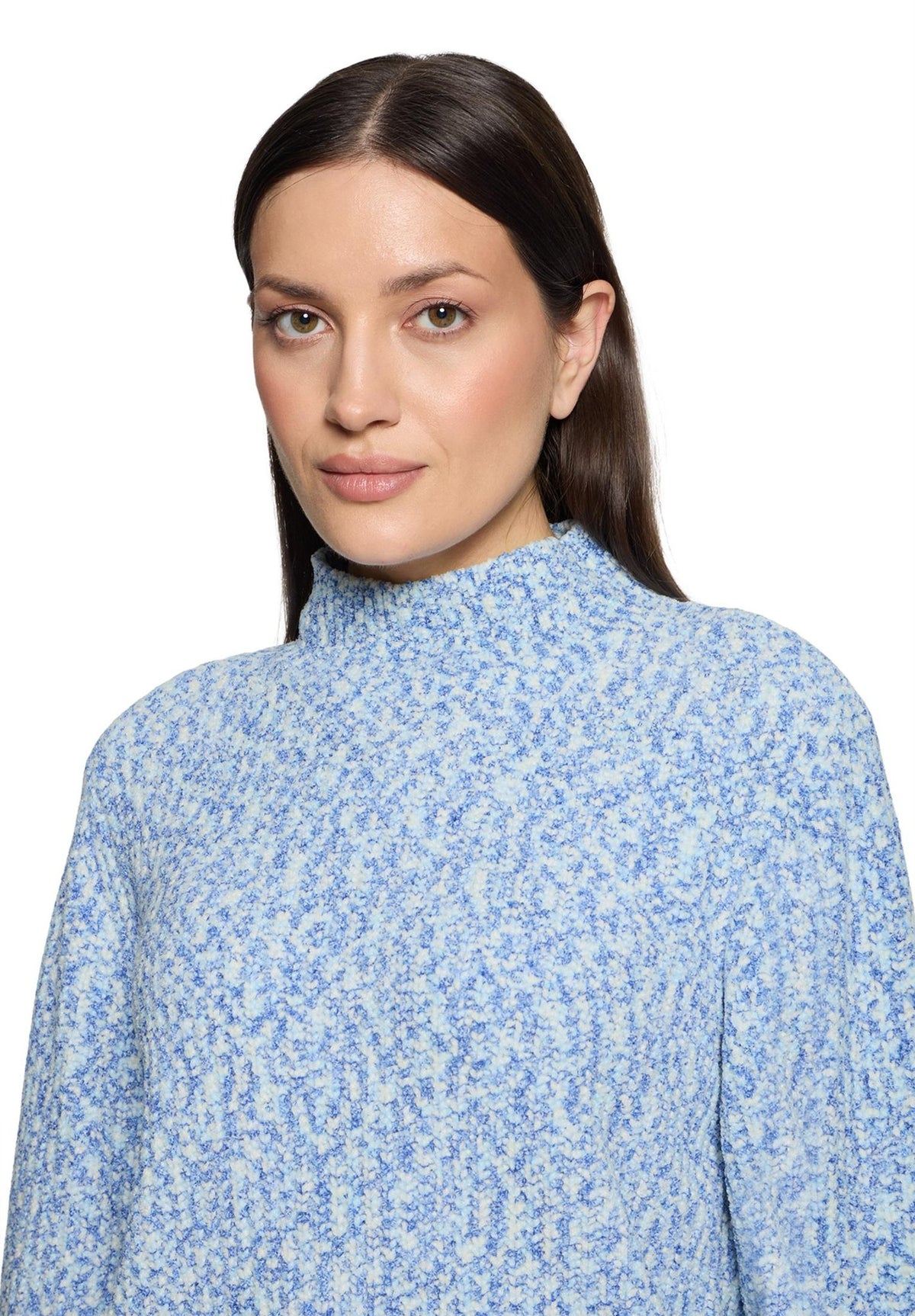 Betty & Co Damen Pullover Light Blue/Crea