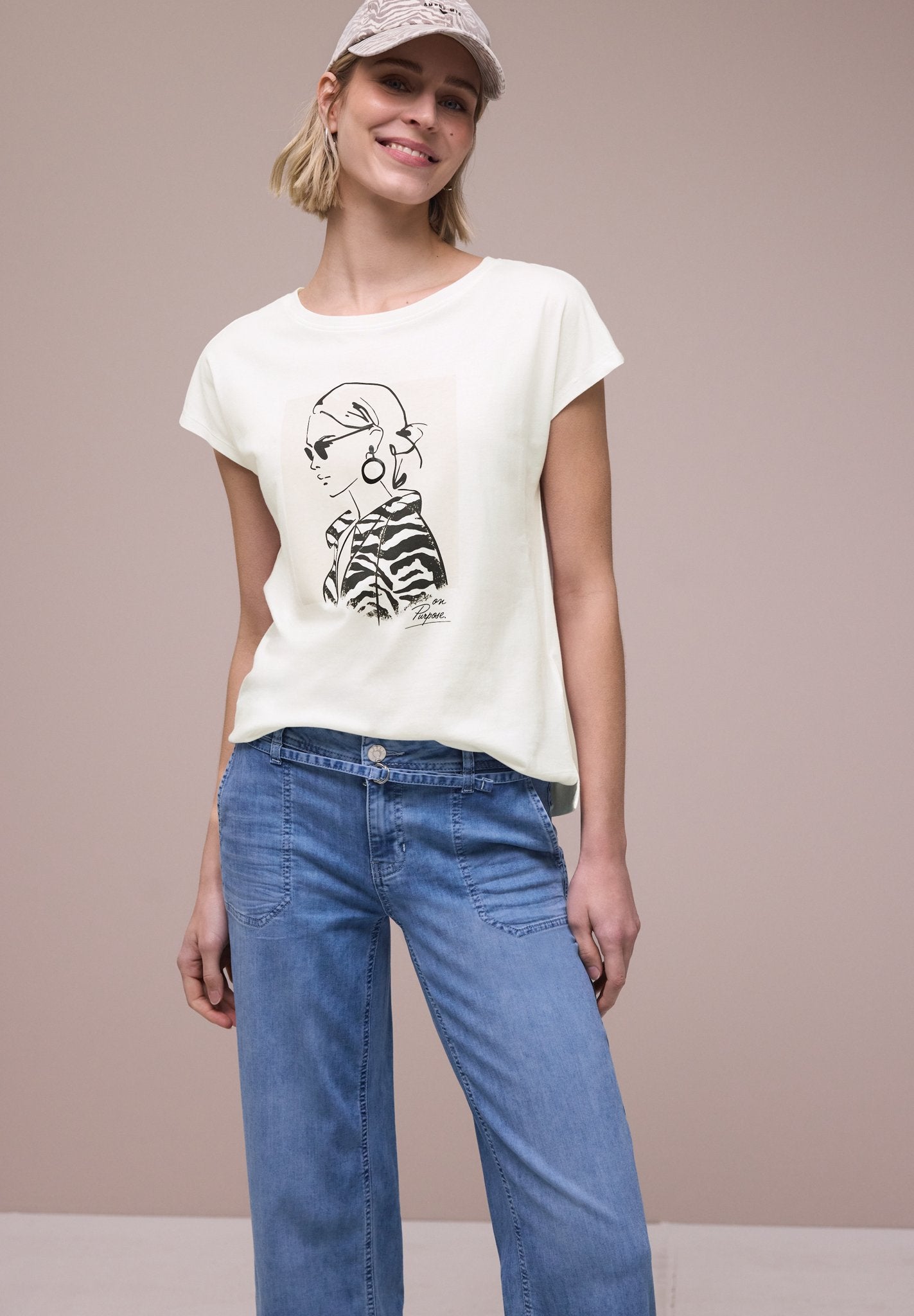 Street One Damen T-Shirts  Off White