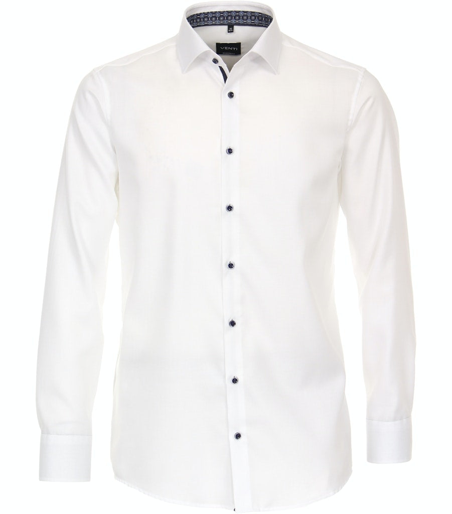 Casa Moda Herren Hemden lang  Weiss