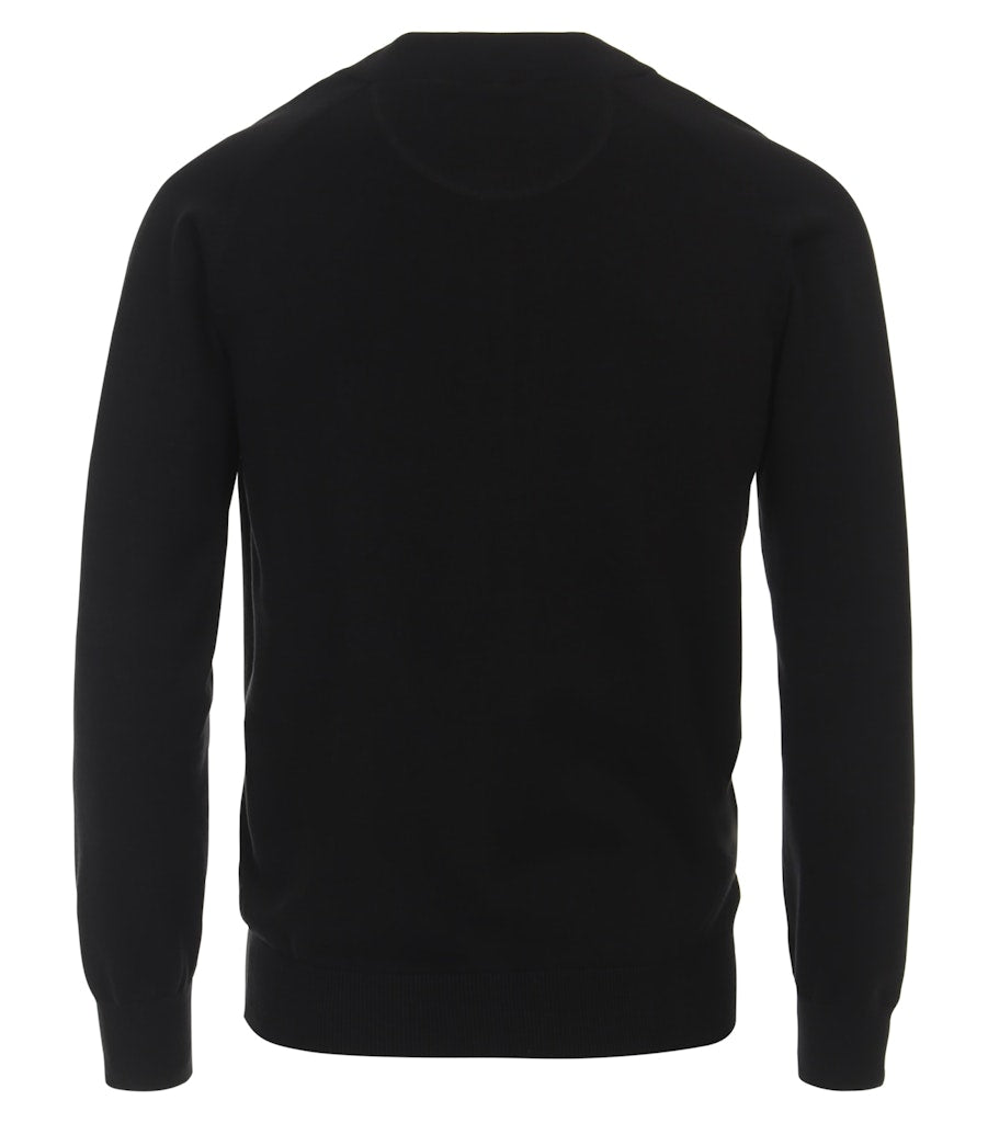 Casa Moda Herren Strickjacken Schwarz