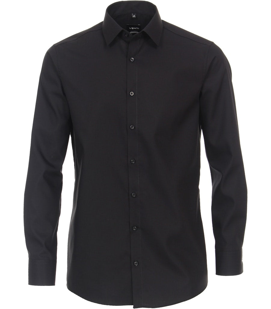 Venti Herren Hemden lang   Schwarz