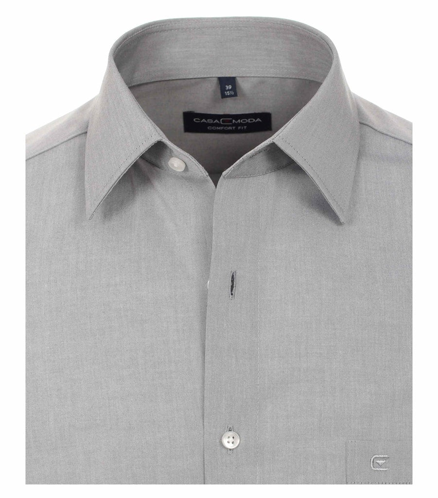 Casa Moda Herren Hemden lang Silber