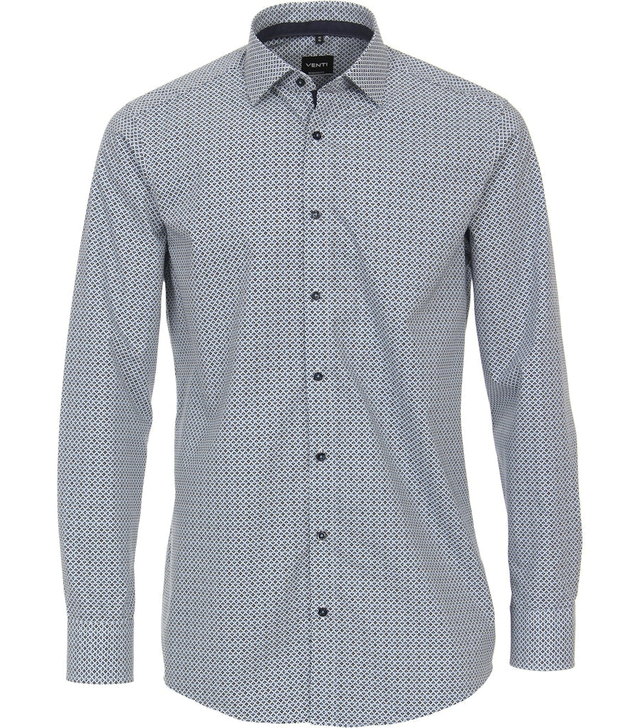 Venti Herren Hemden lang   Blau