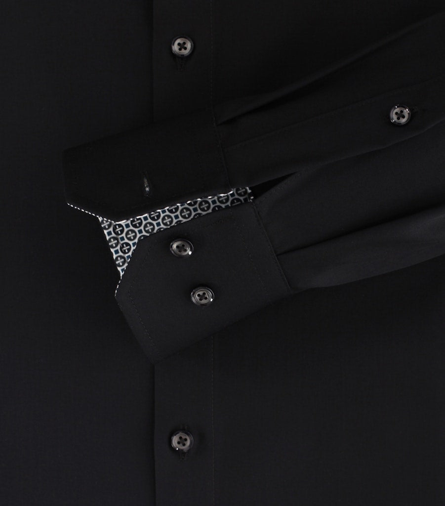 Casa Moda Herren Hemden lang  Schwarz