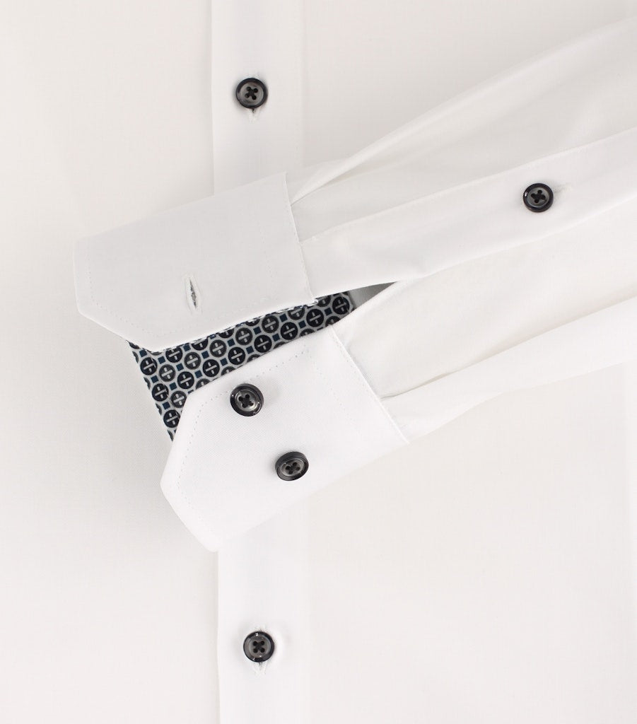 Casa Moda Herren Hemden lang  Weiss